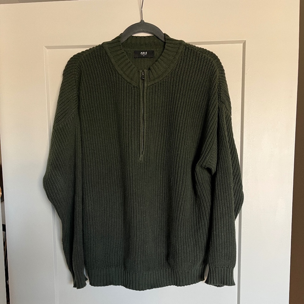 Able Liz Half Zip Pullover Sweater